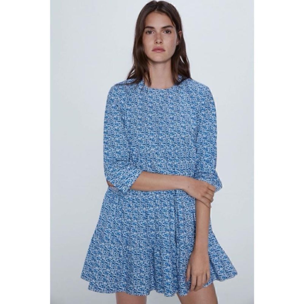 ZARA FLORAL PRINT DRESS - Picture 2 of 5